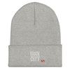 Brick City Made Embroidered Cuffed Beanie w/white Stitching - Swag Spot Clothing Co
