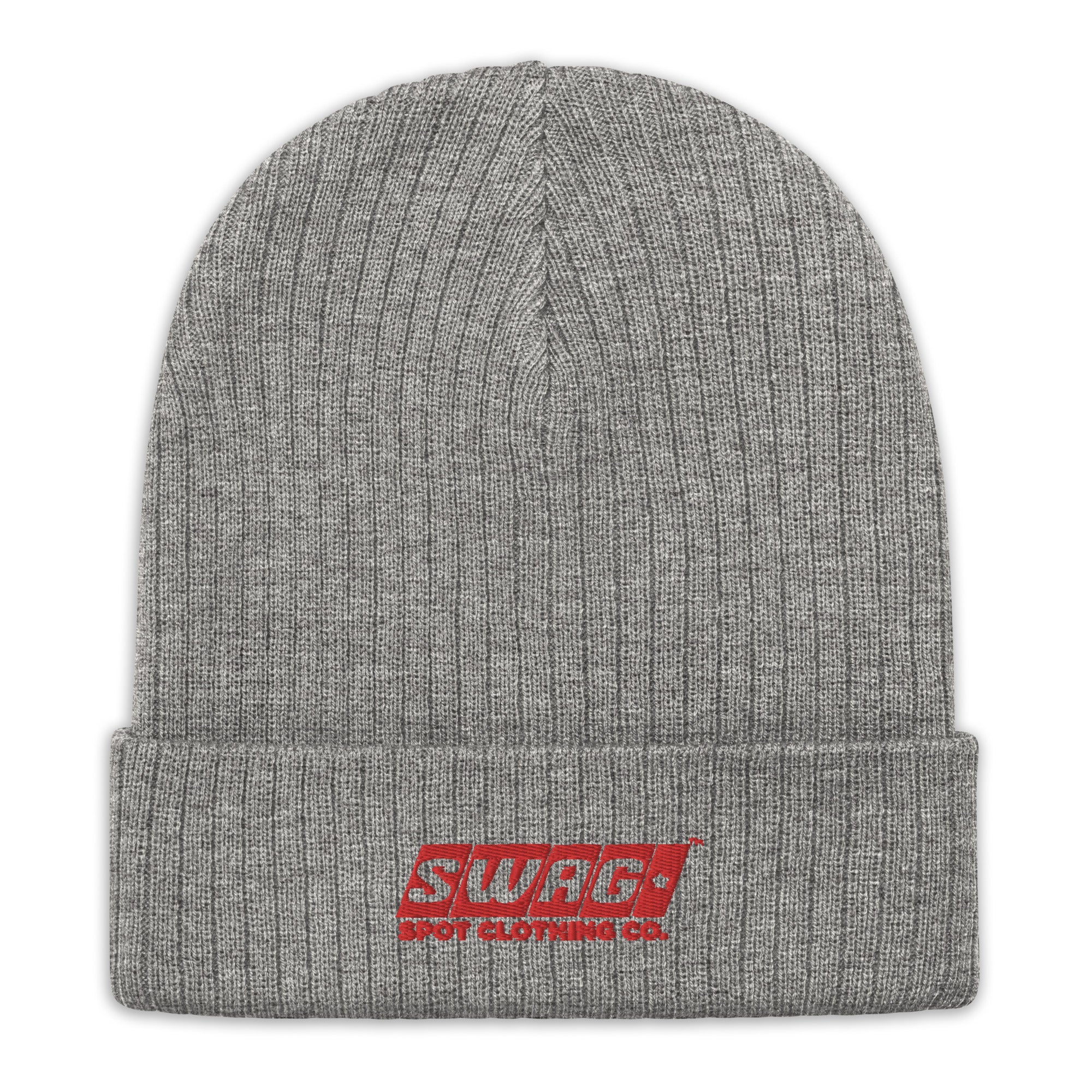 Swag Spot Clothing Co Classic Logo Ribbed knit beanie - Swag Spot Clothing Co