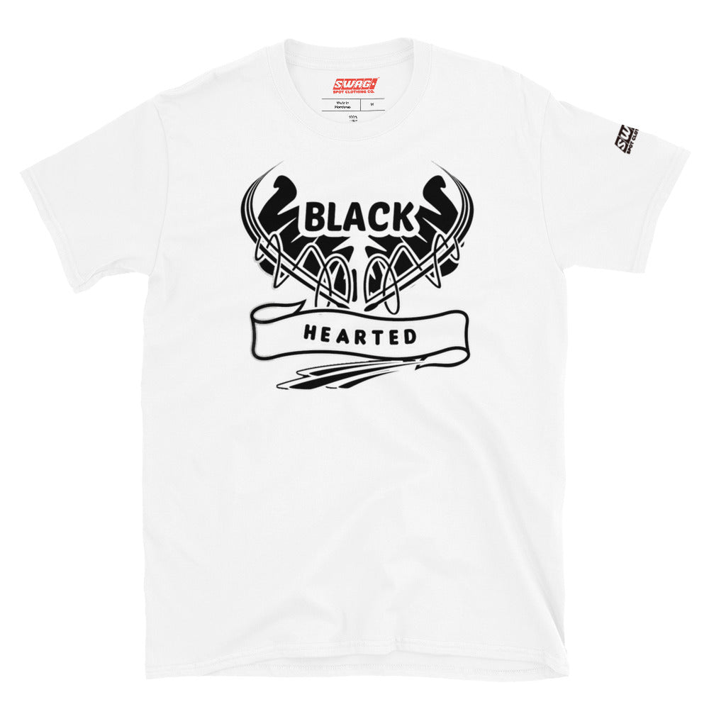 Black Hearted T-Shirt - Swag Spot Clothing Co