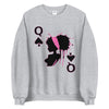 Queen of Spades Pink Unisex Adult Sweatshirt - Swag Spot Clothing Co