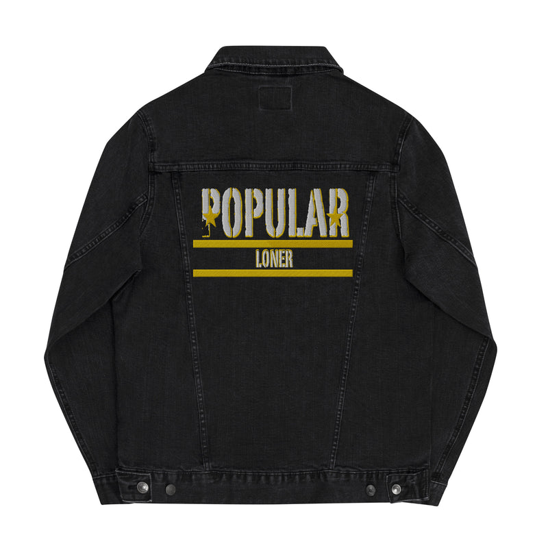 Popular Loner Unisex Embroidered denim jacket