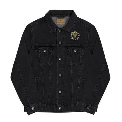Popular Loner Unisex Embroidered denim jacket - Swag Spot Clothing Co