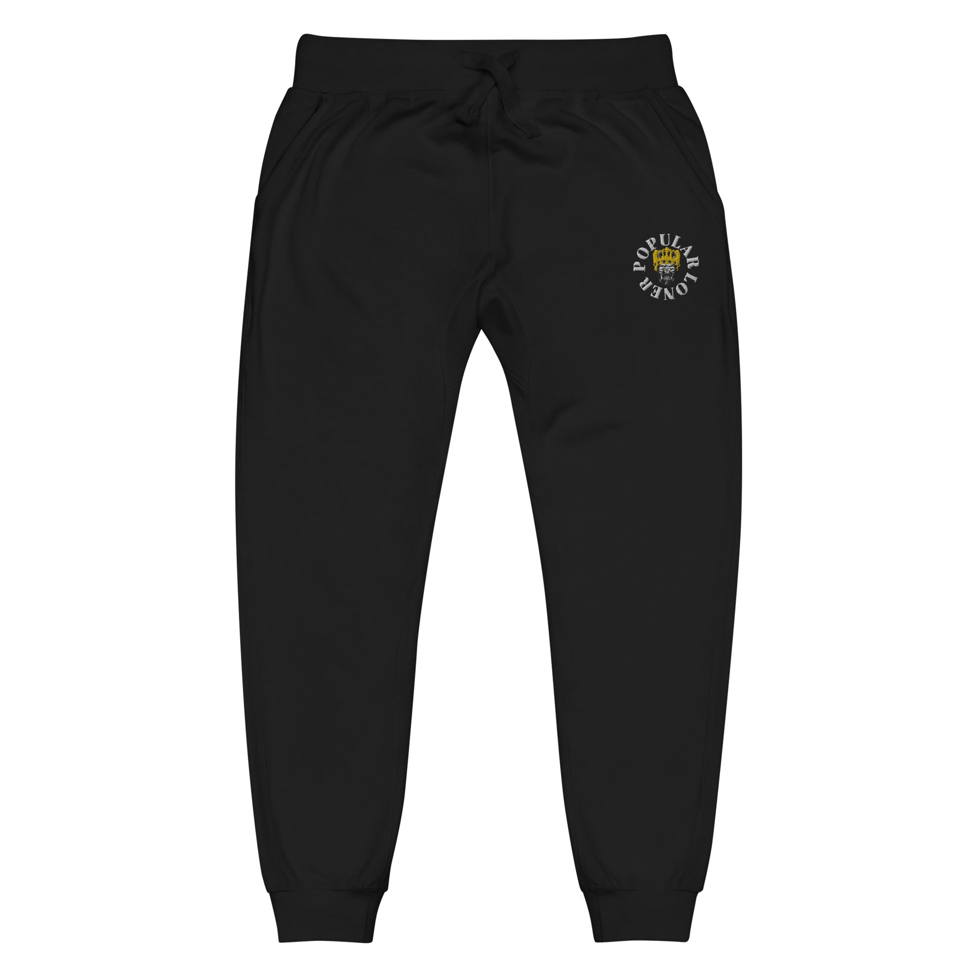 Popular Loner Skull Embroidered Unisex fleece sweatpants - Swag Spot Clothing Co