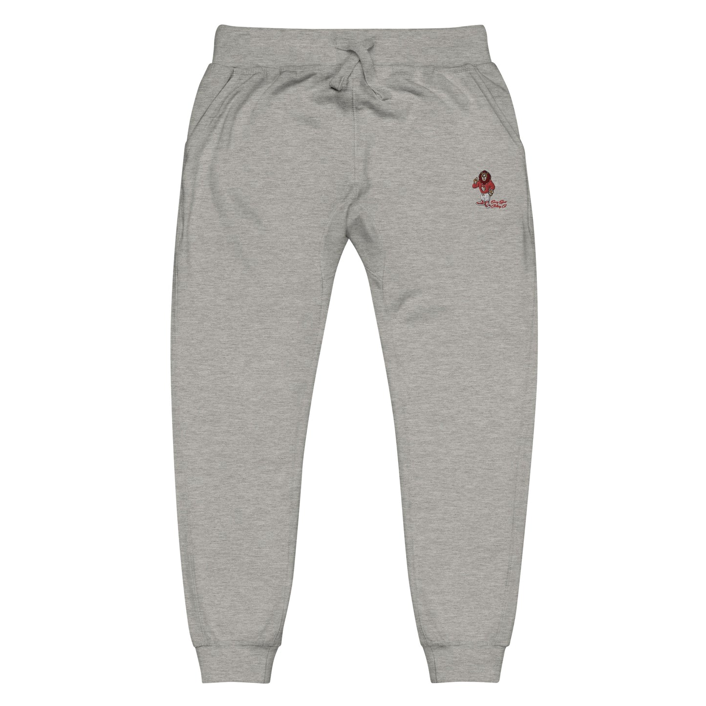 Swag Lion Embroidered Unisex fleece sweatpants - Swag Spot Clothing Co