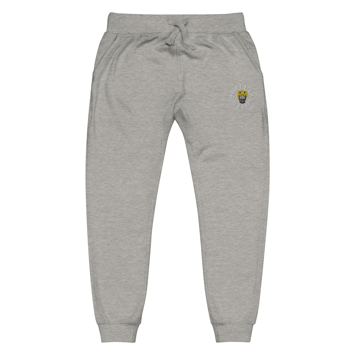 Popular Loner Skull Embroidered Unisex fleece sweatpants - Swag Spot Clothing Co