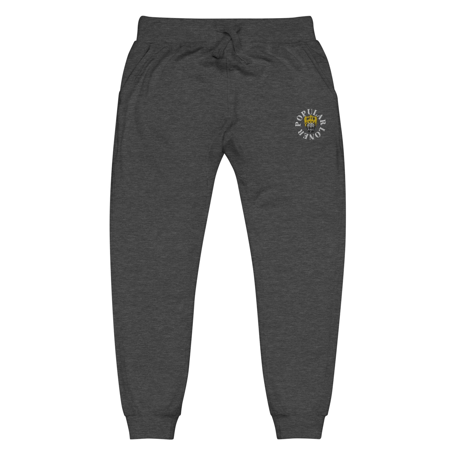 Popular Loner Skull Embroidered Unisex fleece sweatpants - Swag Spot Clothing Co