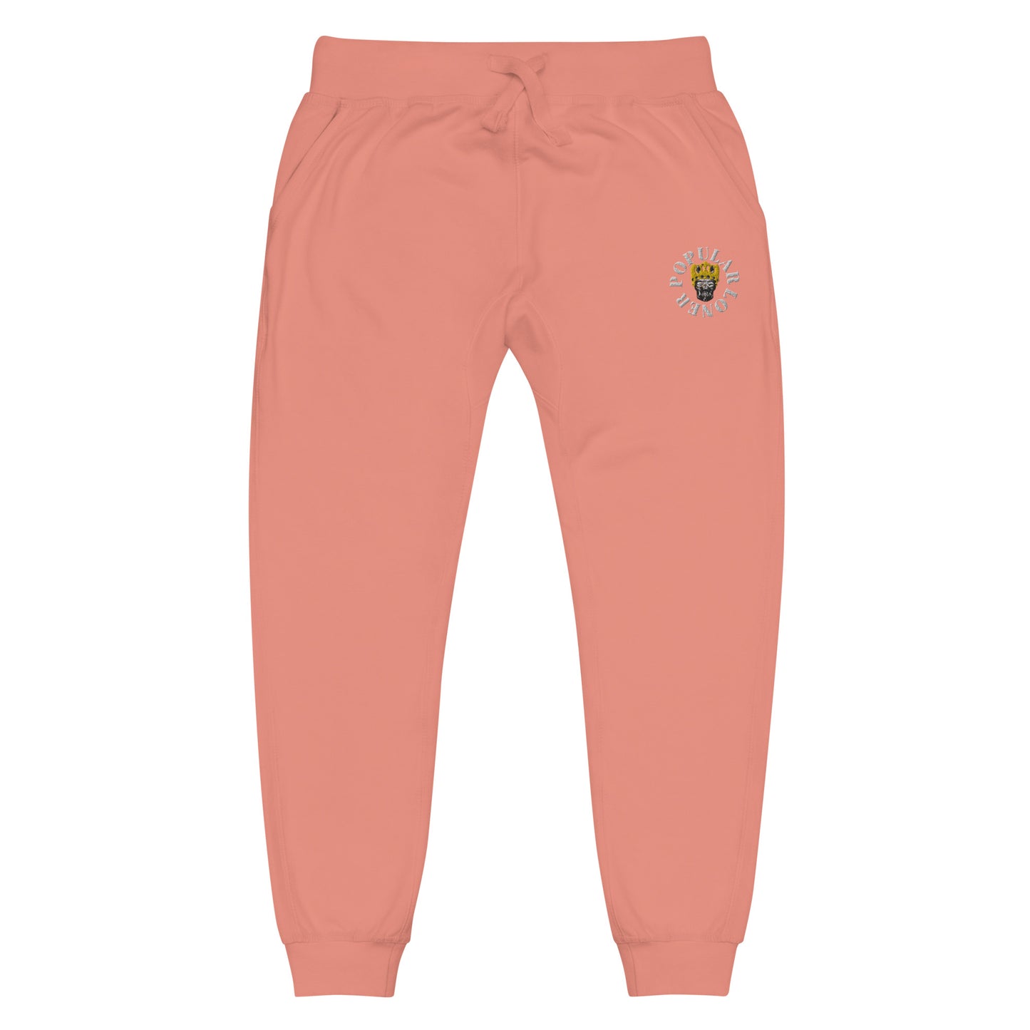 Popular Loner Skull Embroidered Unisex fleece sweatpants - Swag Spot Clothing Co