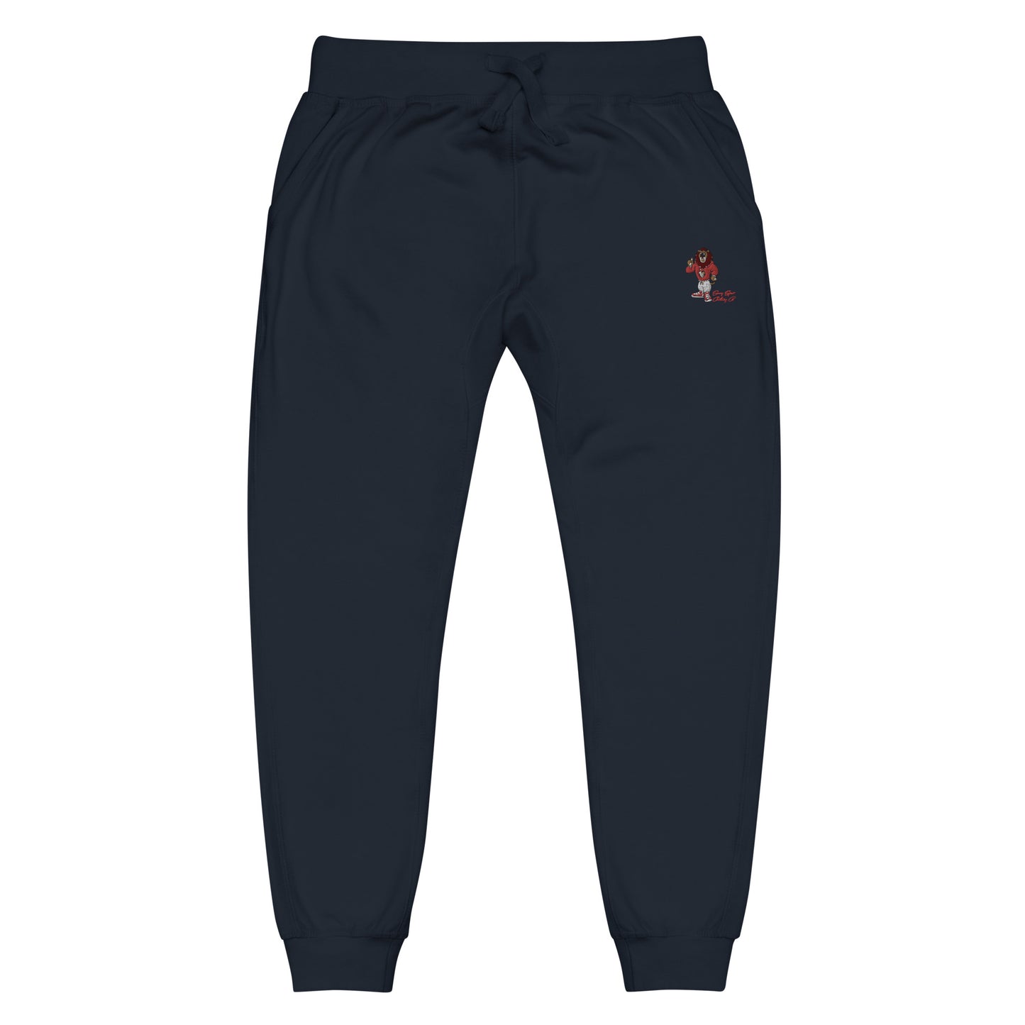 Swag Lion Embroidered Unisex fleece sweatpants - Swag Spot Clothing Co