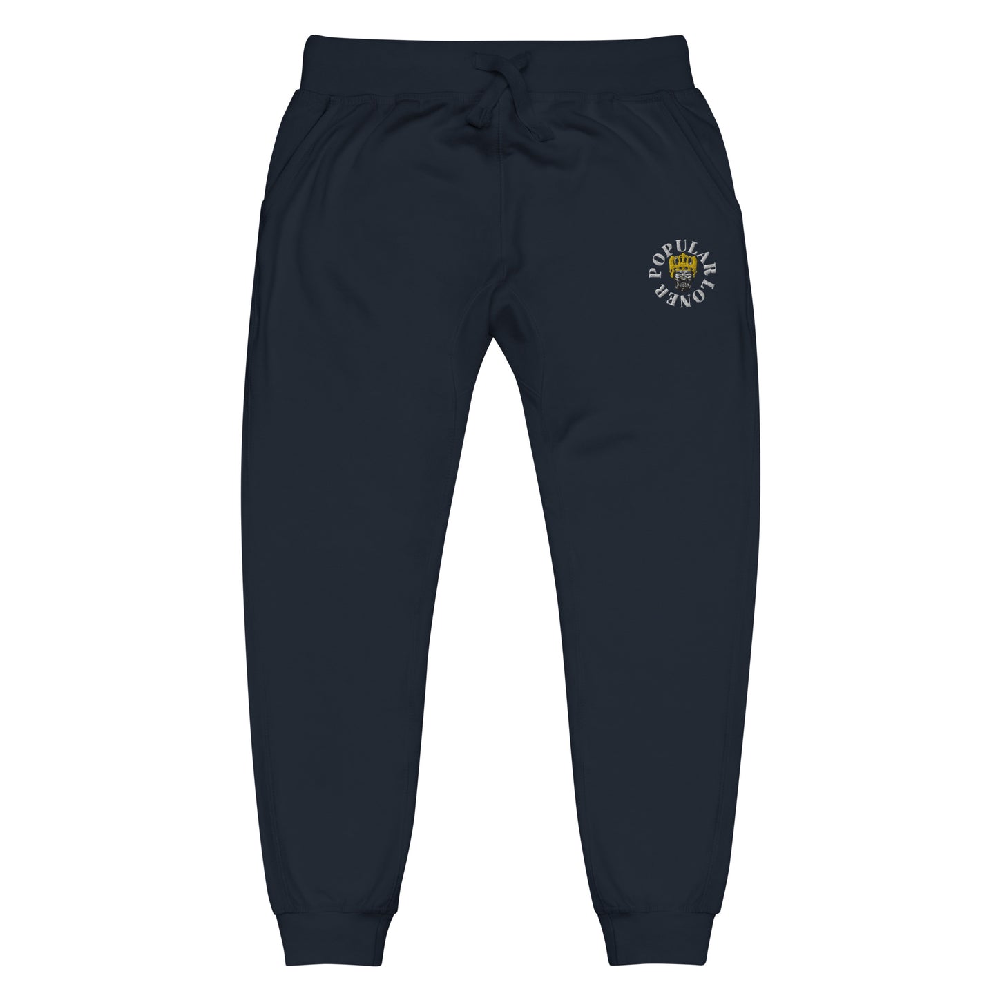 Popular Loner Skull Embroidered Unisex fleece sweatpants - Swag Spot Clothing Co