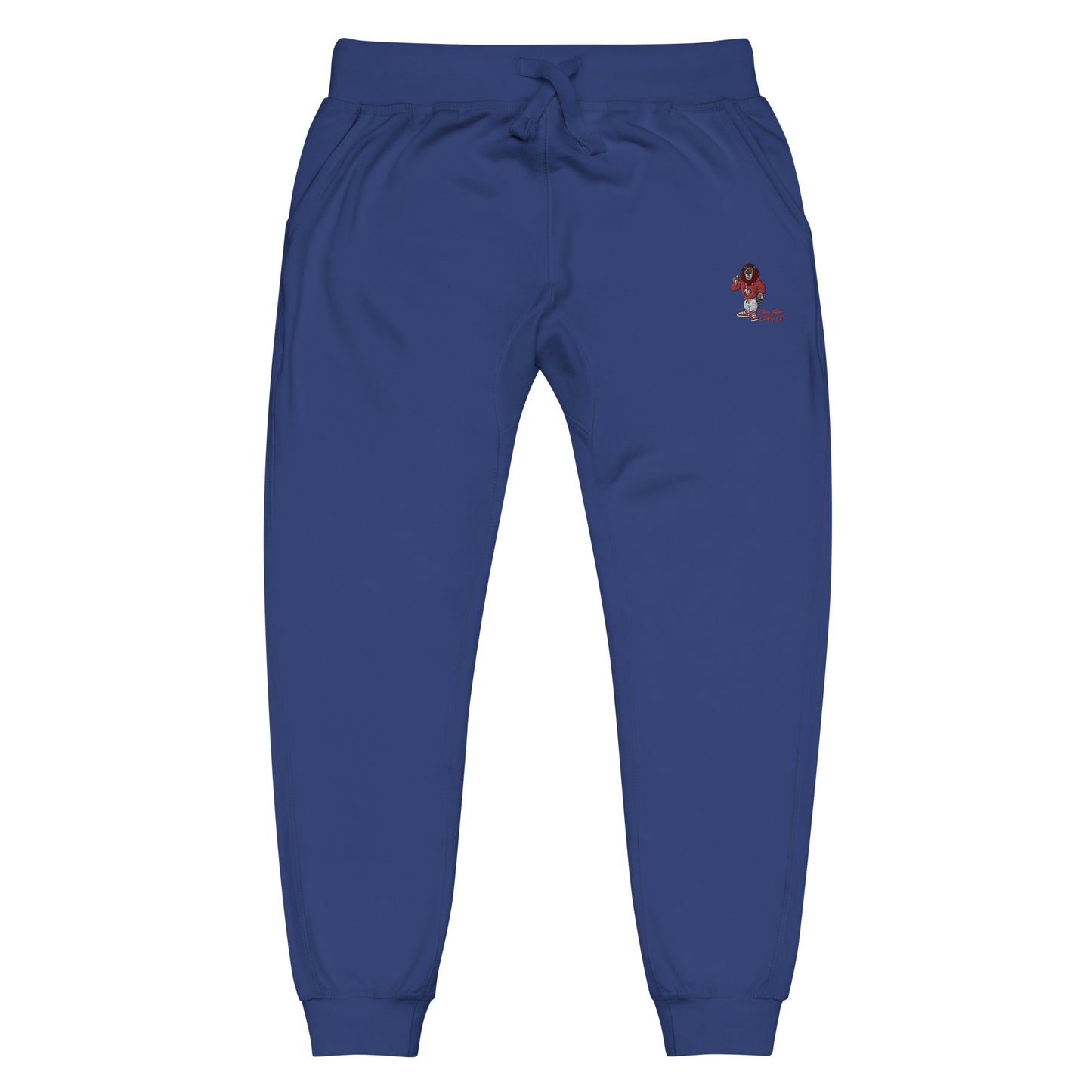 Swag Lion Embroidered Unisex fleece sweatpants - Swag Spot Clothing Co