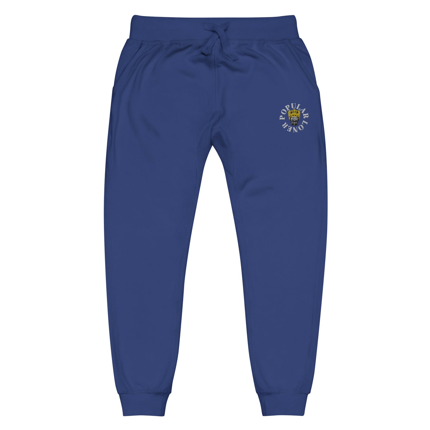 Popular Loner Skull Embroidered Unisex fleece sweatpants - Swag Spot Clothing Co