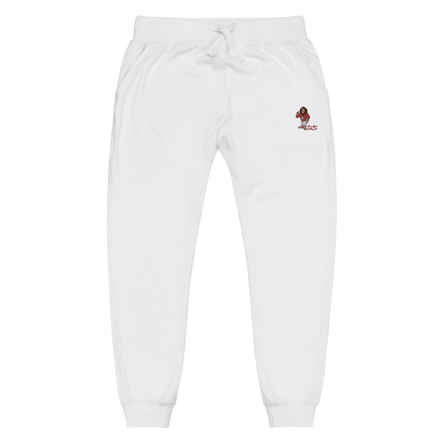 Swag Lion Embroidered Unisex fleece sweatpants - Swag Spot Clothing Co
