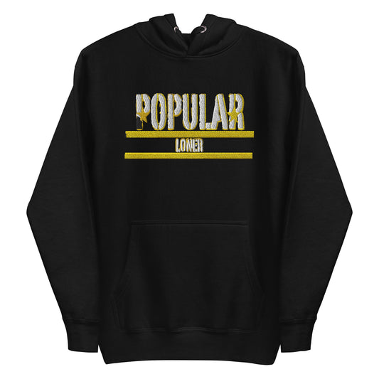 Popular Loner Embroidered Unisex Hoodie - Swag Spot Clothing Co