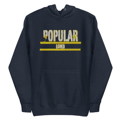 Popular Loner Embroidered Unisex Hoodie - Swag Spot Clothing Co