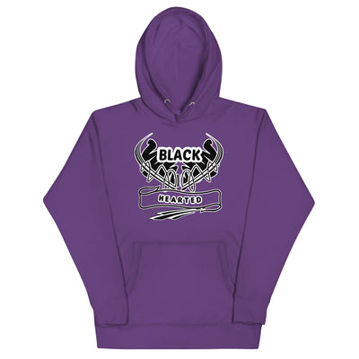Black Hearted Unisex Hoodie - Swag Spot Clothing Co
