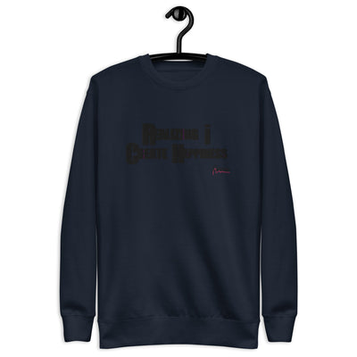 R.I.C.H Embroidered Unisex Premium Sweatshirt - Swag Spot Clothing Co