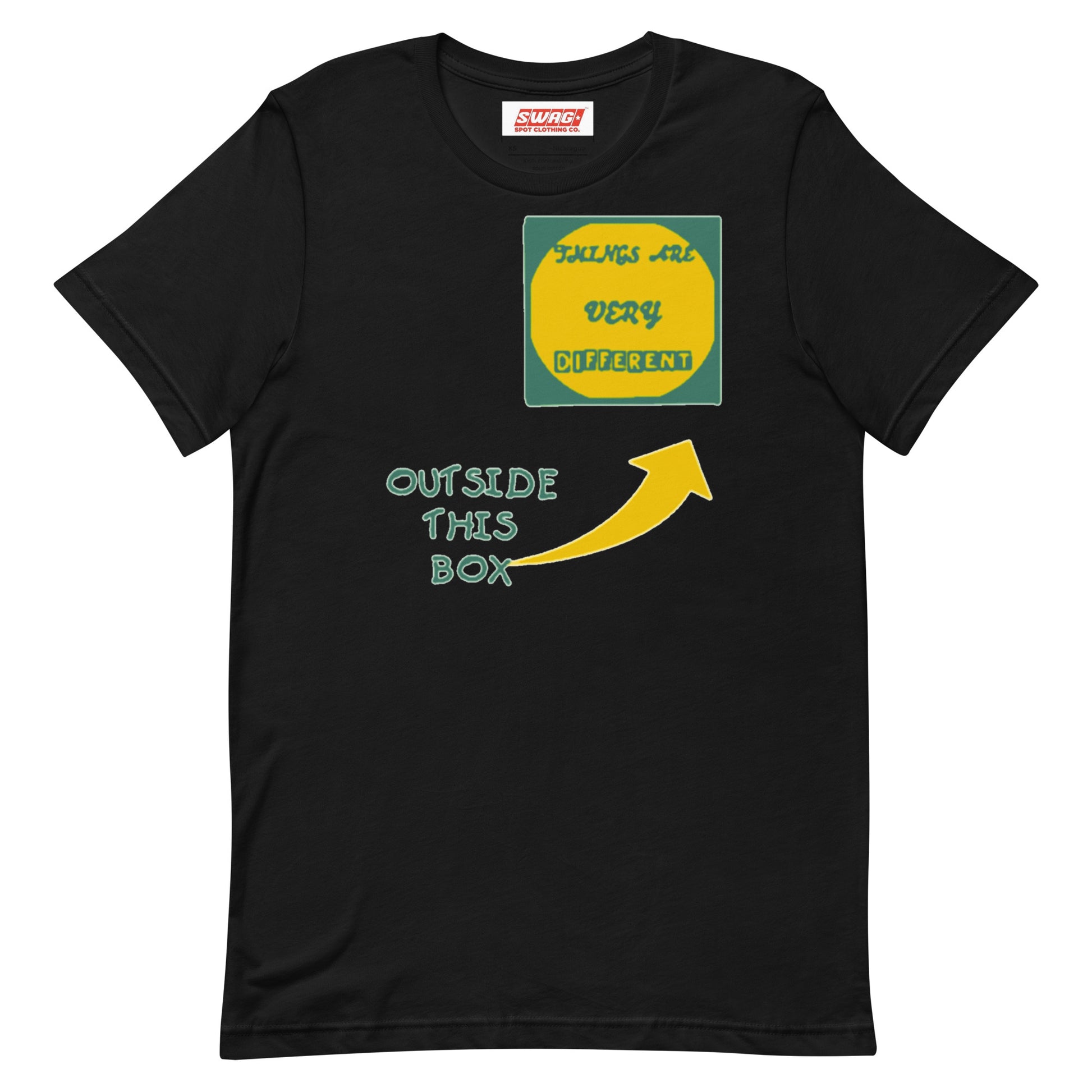 Outside The Box Green Unisex t-shirt - Swag Spot Clothing Co